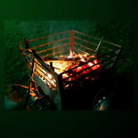 Evening bonfire at DTR Jungle Hideaways