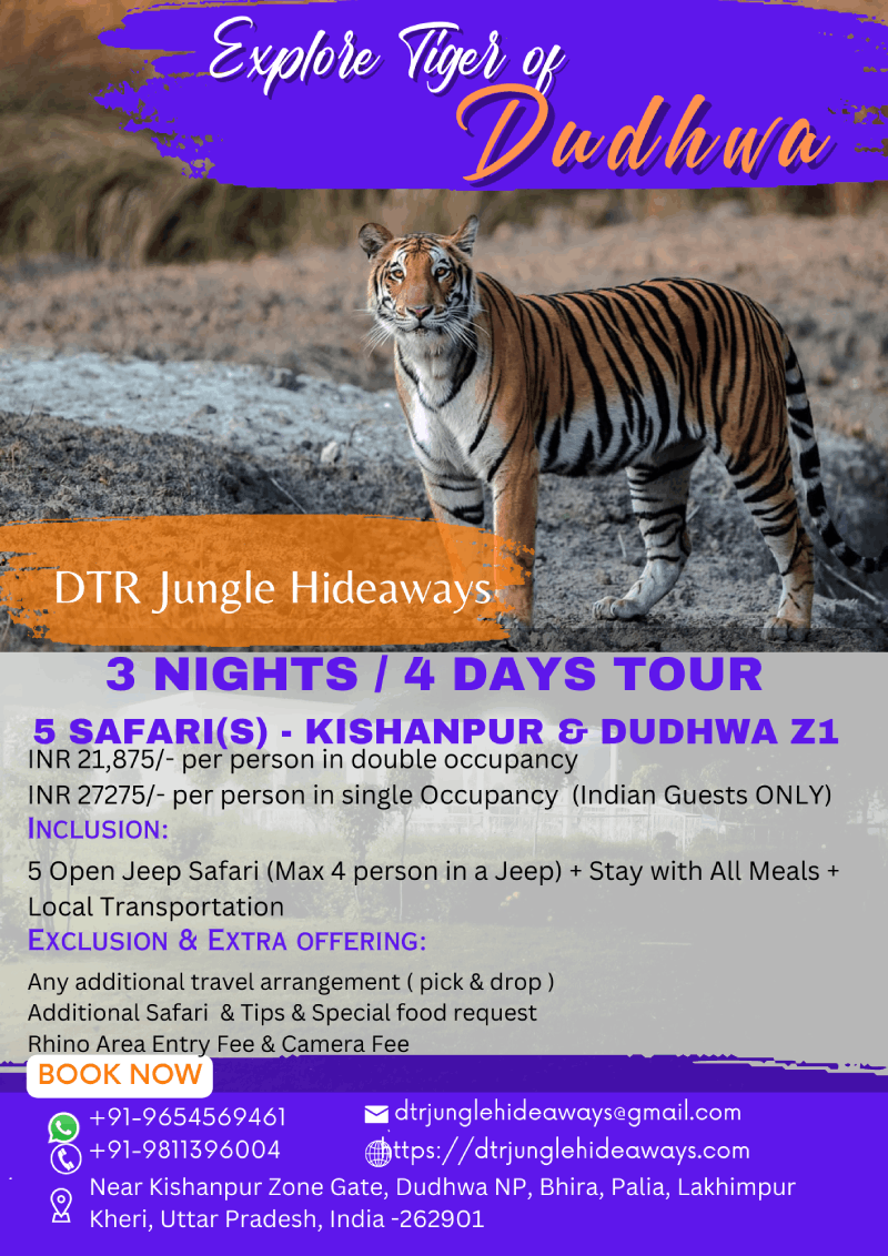 Tiger Reserve Holiday Tour Packages in Dudhwa National Park