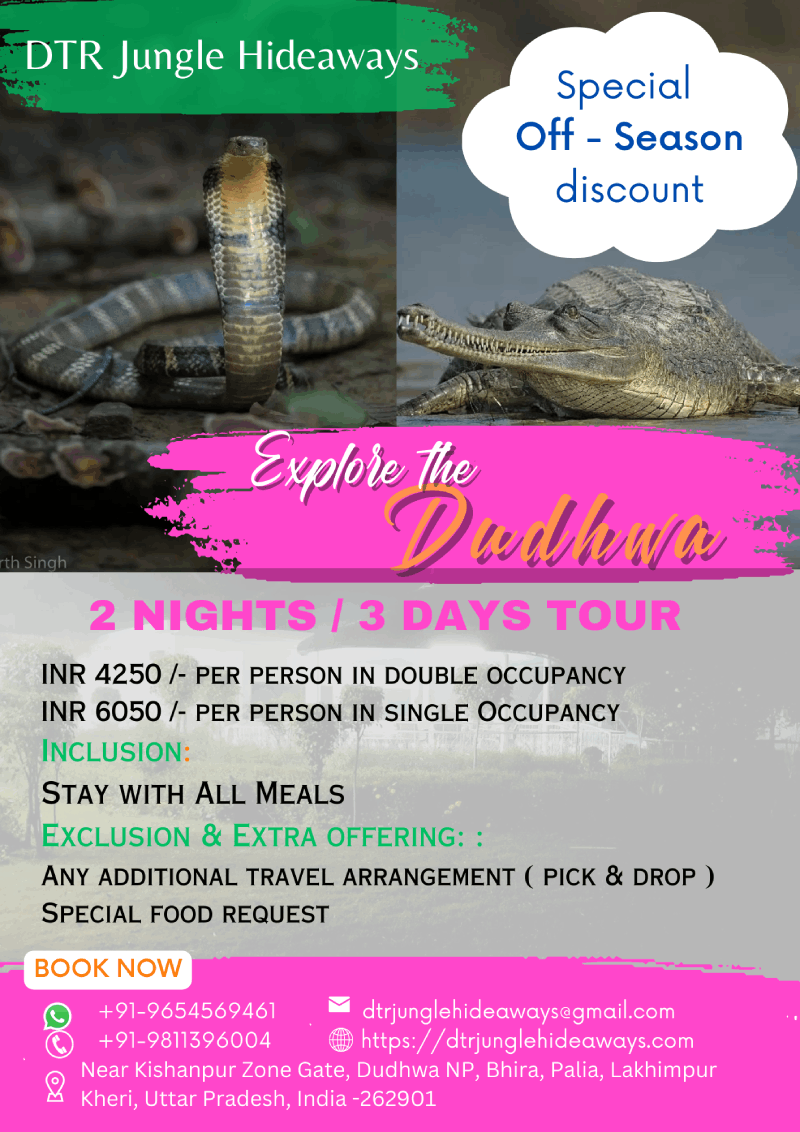 Tiger Reserve Holiday Tour Packages in Dudhwa National Park