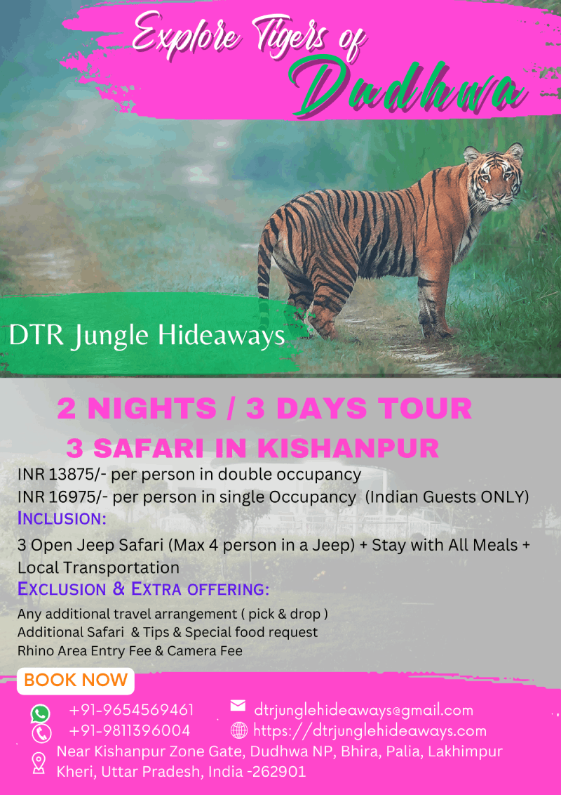 Tiger Reserve Holiday Tour Packages in Dudhwa National Park